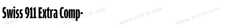 Swiss 911 Extra Comp字体转换 Swiss 911 Extra Comp字体转换